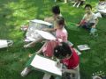 郑州爱民社工组织“认识大自然”亲子户外写生活动